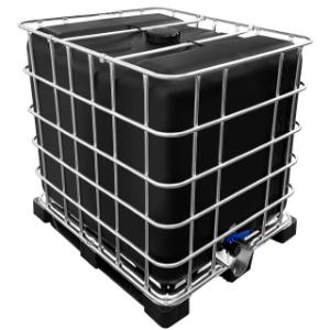 1000l IBC Container SCHWARZ auf PE-Palette NEU 