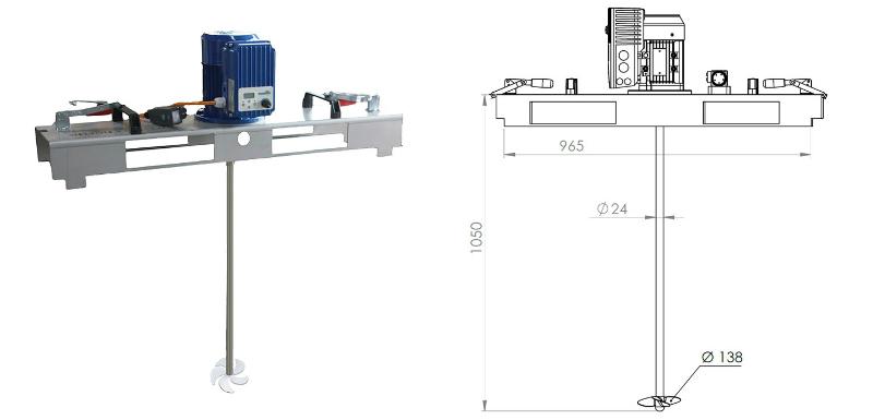 IBC Ruehrwerk Schnellmischer mit E-Antrieb VARIO 600 mPas