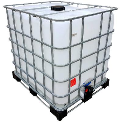 1000l IBC Container (Neue Tankblase) auf Stahl/PE-Palette REBOTTLED 