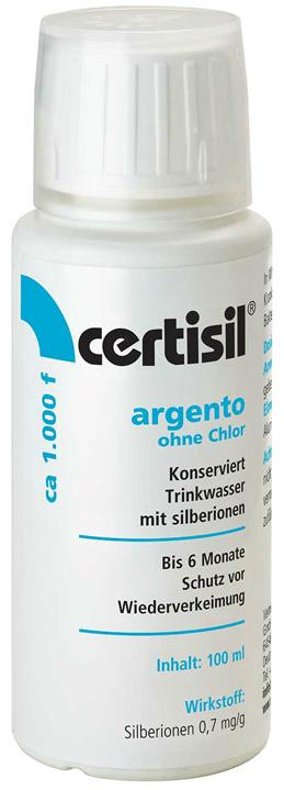100ml Trinkwasser Stabilisator flüssig Certisil® Argento