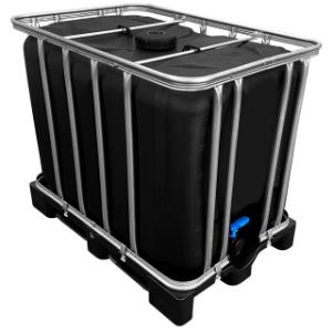 600l IBC Container in SCHWARZ auf PE-Palette NEU