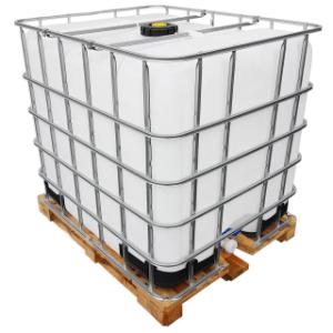 1000l IBC Wassertank auf Holzpalette GESPÜLT