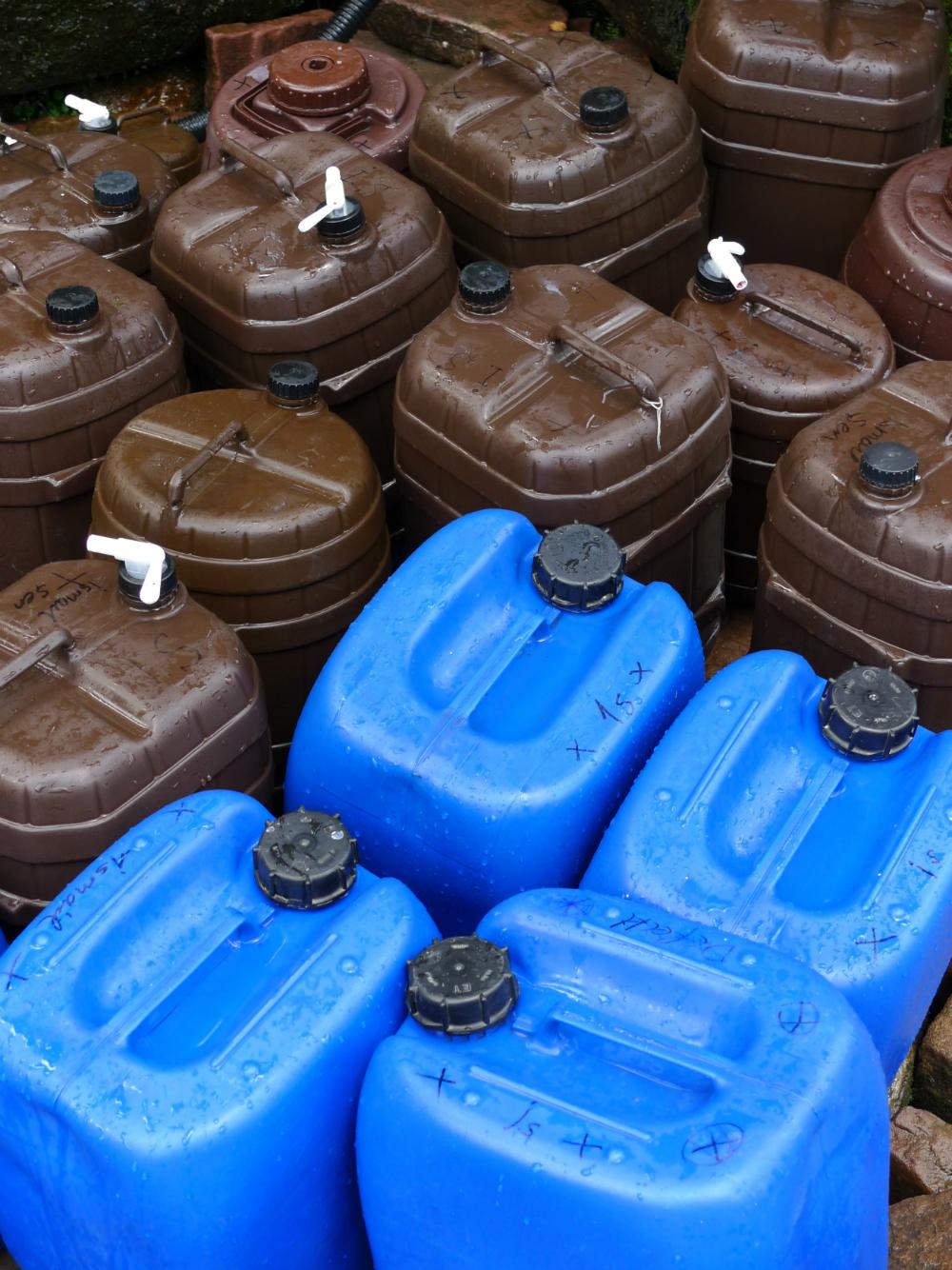 Wasserkanister aus Kunststoff