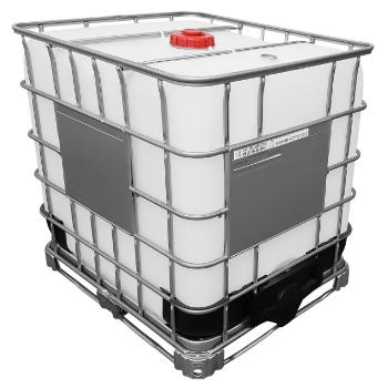 1000l IBC Wassertank GESPÜLT auf Stahlpalette 