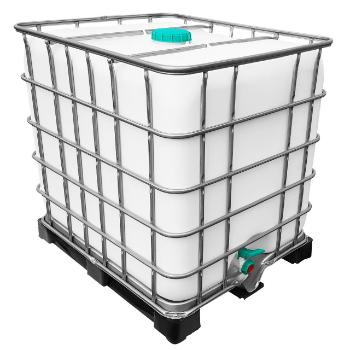 1000l IBC Wassertank GESPÜLT (SIRUP) auf PE-Palette 