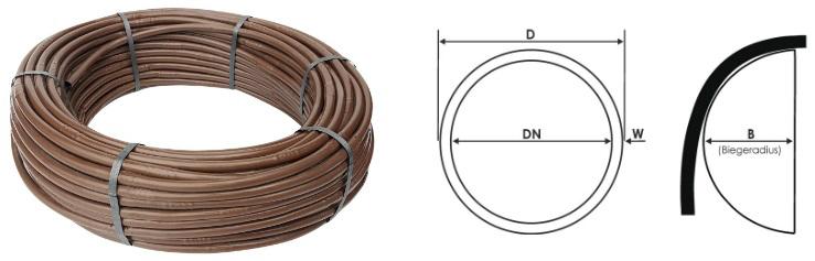 100m Dripline 16mm Tropfrohr Tropabstand 33cm