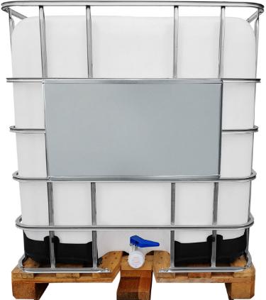 1000l IBC Wassertank GESPÜLT auf Holzpalette