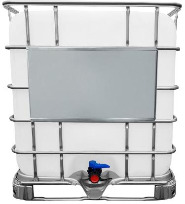 1000l IBC Wassertank GESPÜLT auf Stahlpalette