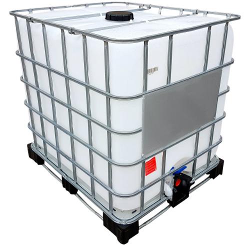 1000l IBC Container (Neue Tankblase) auf Stahl/PE-Palette REBOTTLED 