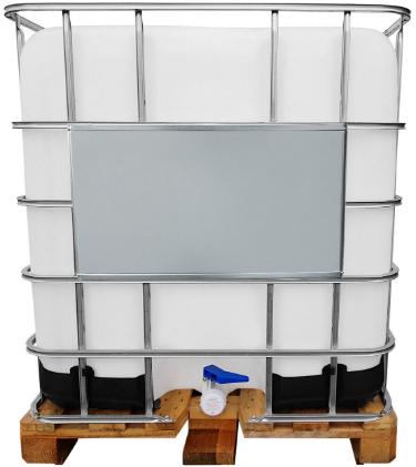 1000l IBC Wassertank GESPÜLT auf Holzpalette