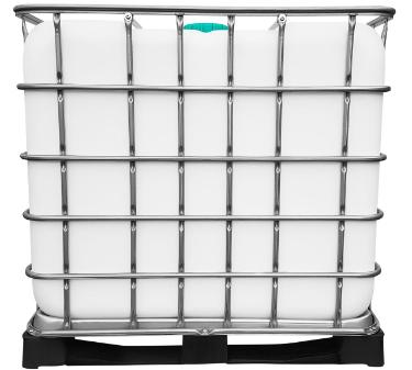 1000l IBC Wassertank GESPÜLT (FOOD) auf PE-Palette