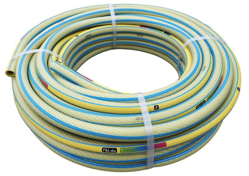  FITT 19mm 3/4" (25m) Profi-Gartenschlauch NTS-Trikot-Gewebe Yellow 