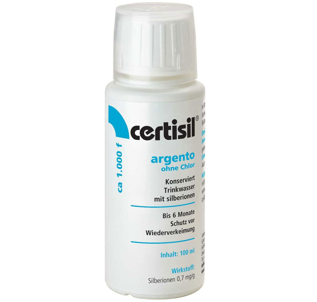 100ml Trinkwasser Stabilisator Argento flüssig Certisil 