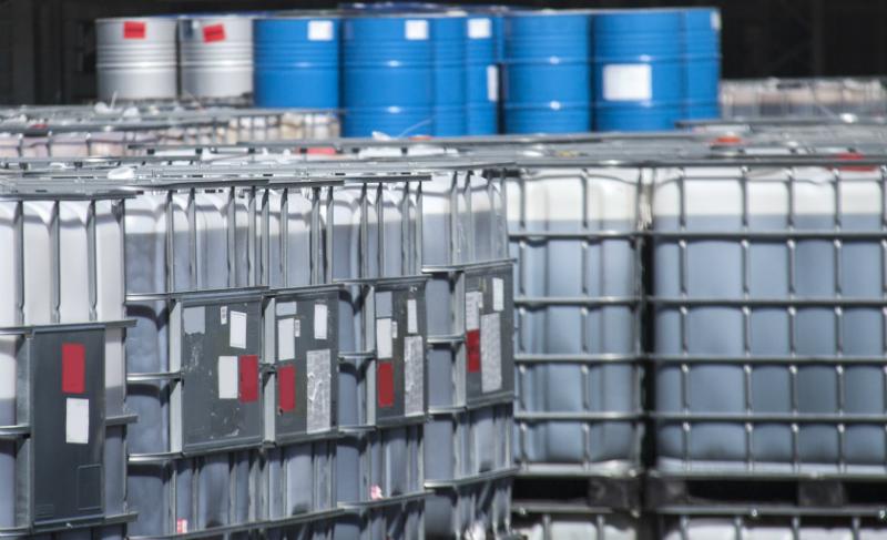 Containermischer im Einsatz