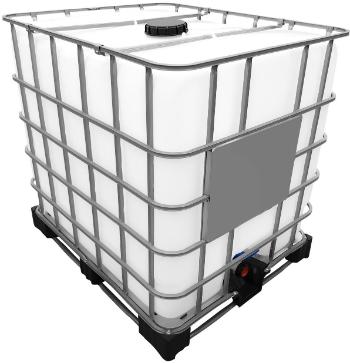 1000l IBC Container (Neue Tankblase) auf Stahl/PE-Palette REBOTTLED
