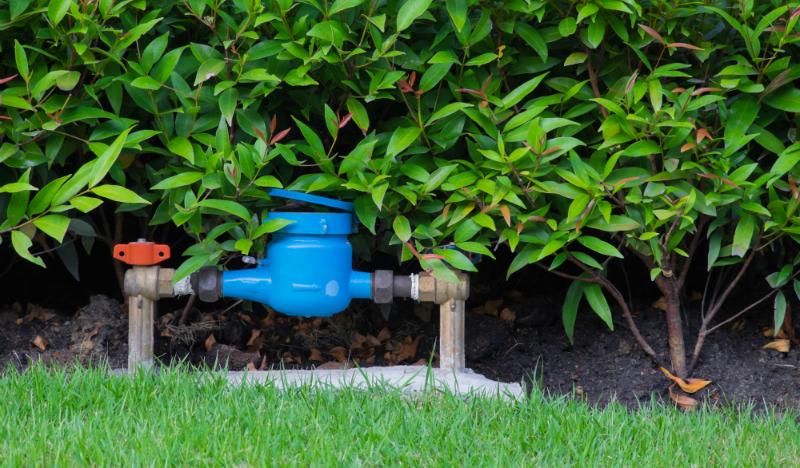 Ventilkästen im Garten
