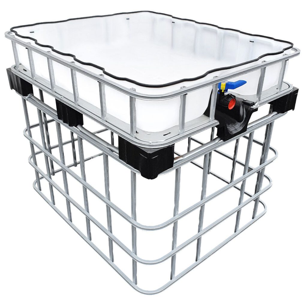 200l IBC Hochbeet Neuwertig/Rebottled Podest Farming Speicher SOLO 