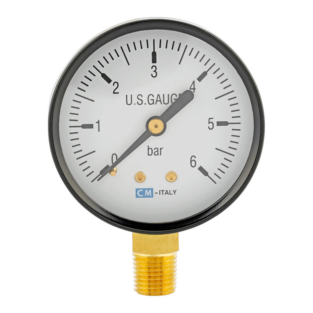 Manometer radial 0-6 bar 1/4" AG 