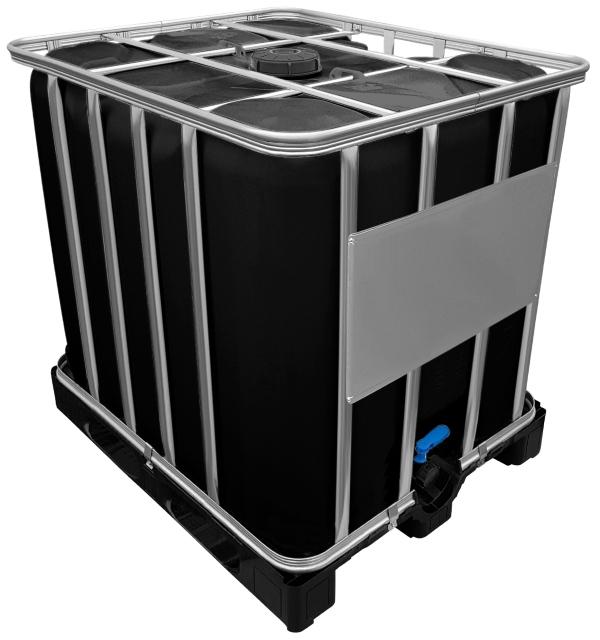 1000l IBC Container SCHWARZ auf PE-Palette NEU - Gärfass