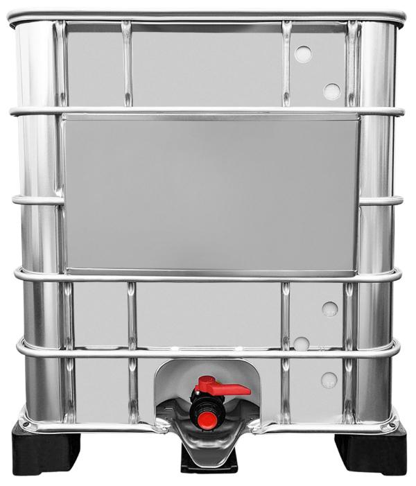 1000l IBC Wassertank mit Stahlmantel auf Palette GESPÜLT