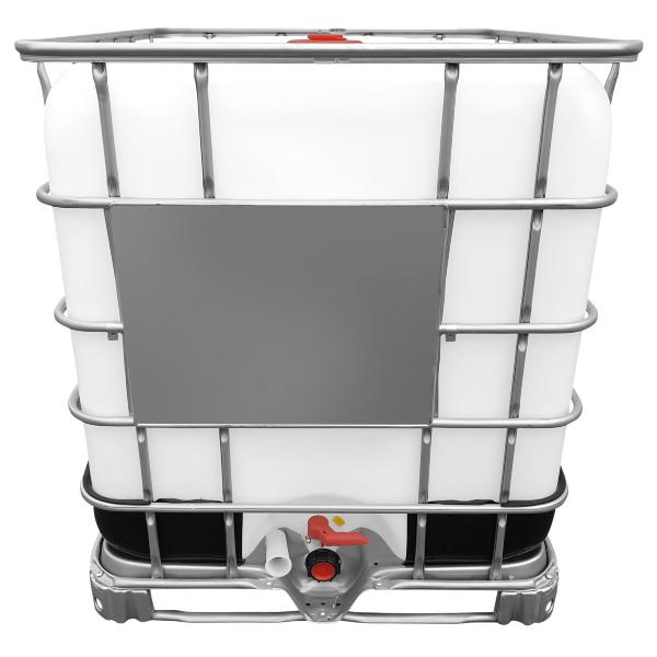 1000l IBC Wassertank GESPÜLT auf Stahlpalette