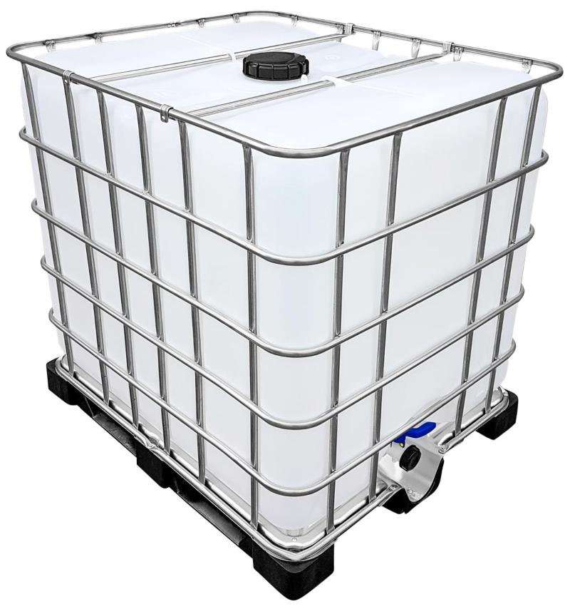 1000l IBC Wassertank auf PE-Palette (FOOD) REBO NEUWERTIG