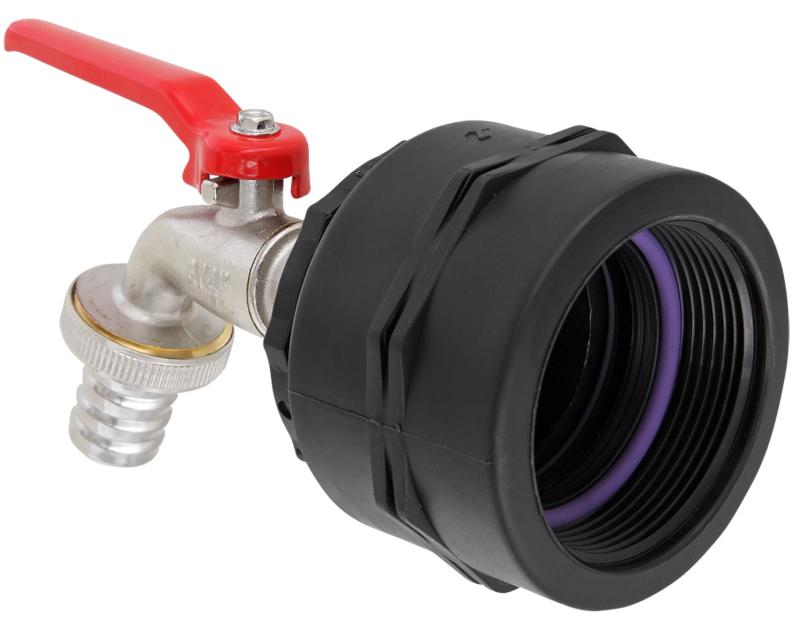 IBC Adapter BSP 2" - 3/4" Kugelhahn Profi Auslaufventil