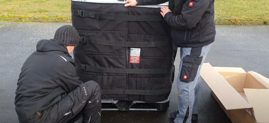 Beheizbarer IBC-Container