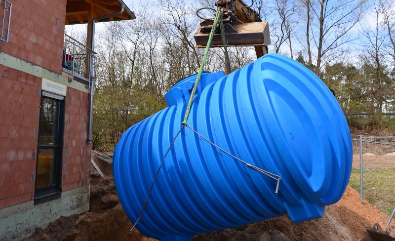 Hausanlage für die Regenwassernutzung