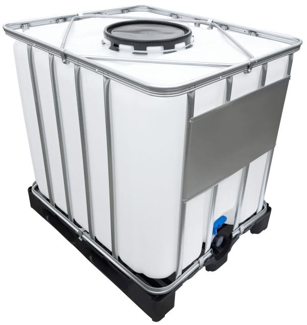 1000l IBC Container (Mannloch DN 400) auf PE-Palette NEU - Ermittlung vom Gewicht eines IBC Containers