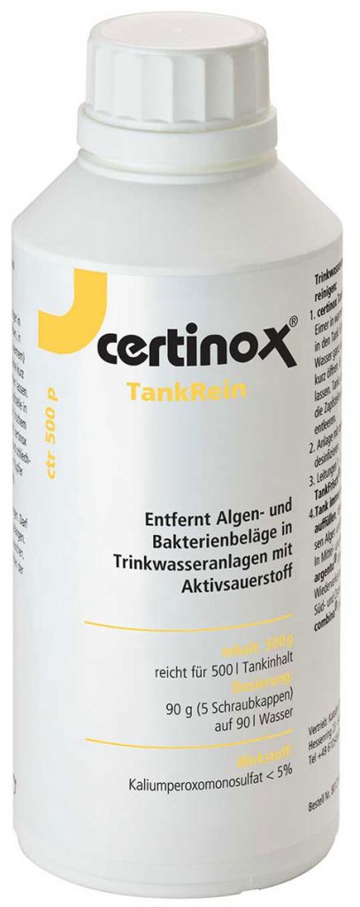 500g Tankreinigung TankRein Pulver Certinox - Algenschutz für den IBC