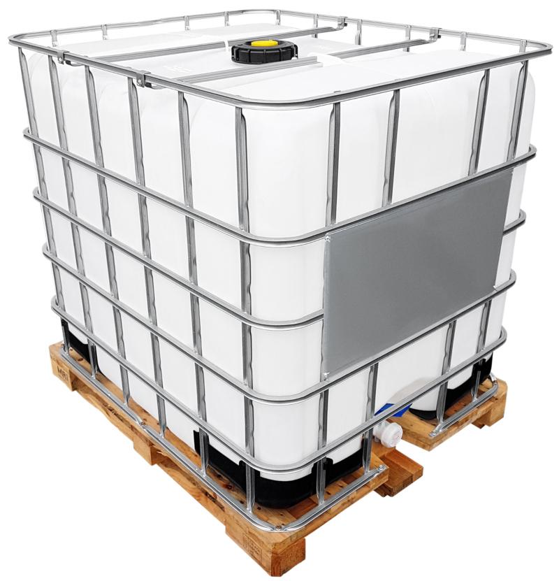 1000l IBC Wassertank GESPÜLT auf Holzpalette Kombinations-IBC