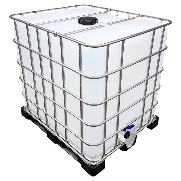 1000l IBC Wassertank auf PE-Palette (FOOD) NEUWERTIG 