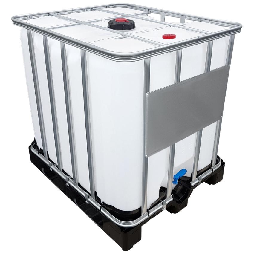1000l IBC Container für AdBlue® (CDS) auf PE-Palette mit Auslaufstutzen