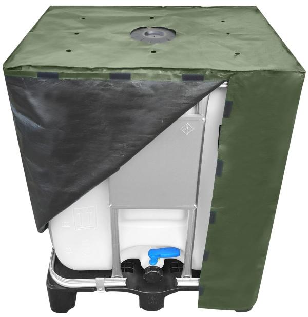 300l IBC Cover UV-Schutz Gewebe mit Klettverschluss in Grün