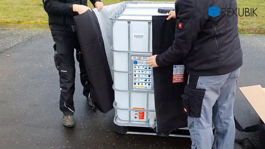 IBC Container mit Heizmantel - Isoliermäntel