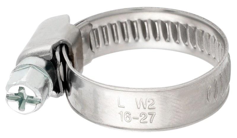 Schlauch Klemme 9mm Band (W2) Edelstahl DIN3017