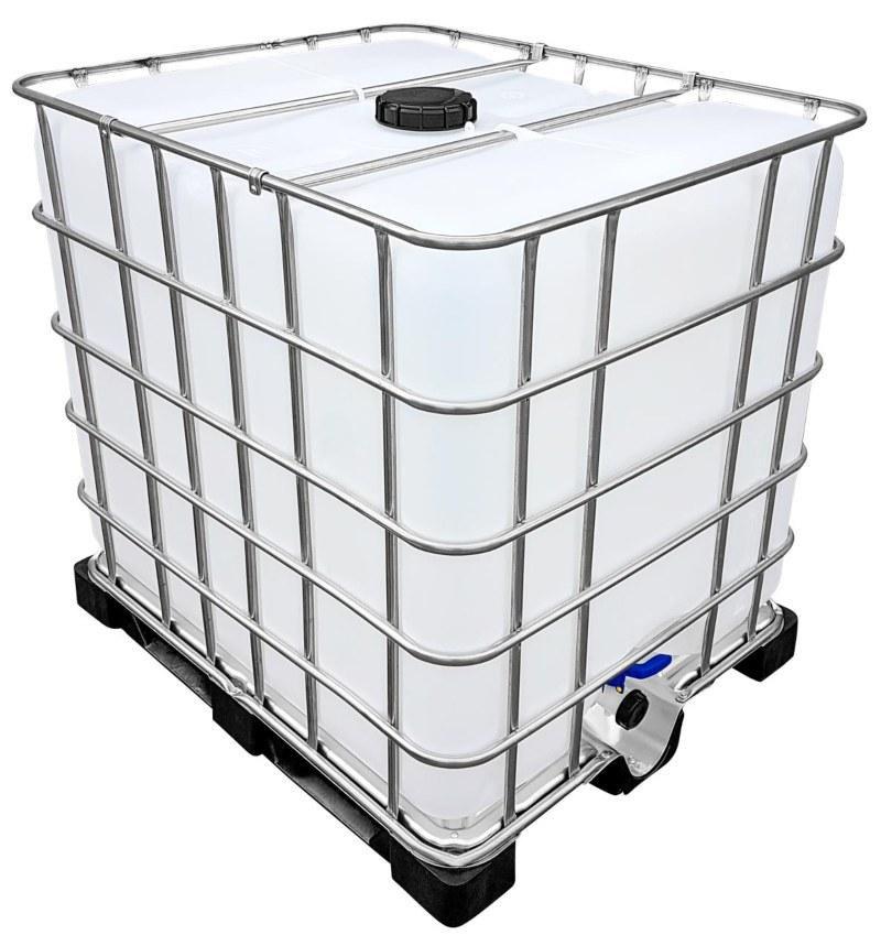 1000l IBC Wassertank Neuwertig/Rebottled auf PE-Palette (FOOD)