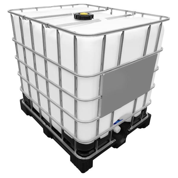 1000l IBC Wassertank GESPÜLT auf Kunststoffpalette