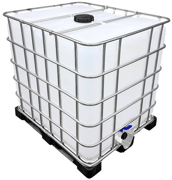 1000l IBC Wassertank auf PE-Palette (FOOD) REBO NEUWERTIG