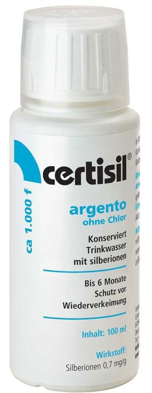 100ml Trinkwasser Stabilisator Argento flüssig Certisil