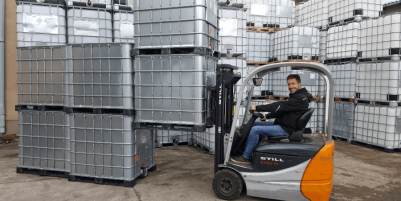 IBC Container - Transport und Verwendung als Prozesstank