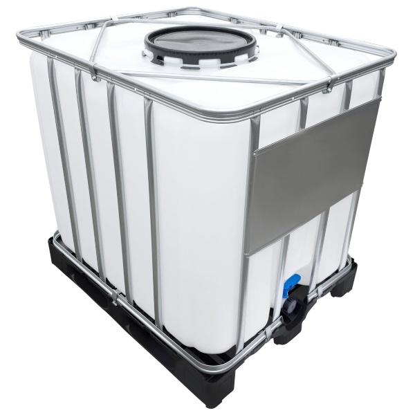 1000l IBC Container (Mannloch DN 400) auf PE-Palette NEU - IBC als Food-Tank