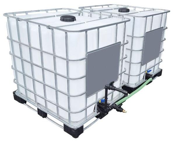 1000l IBC Regenwassertank Neuwertig mit Fallrohranschluss + Schwanenhals