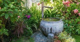 Gartenbrunnen - Eisenhaltiges Wasser für die Gartenbewässerung nutzen