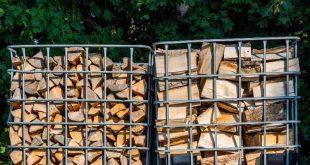 Holzlager aus IBC-Komponenten selber bauen