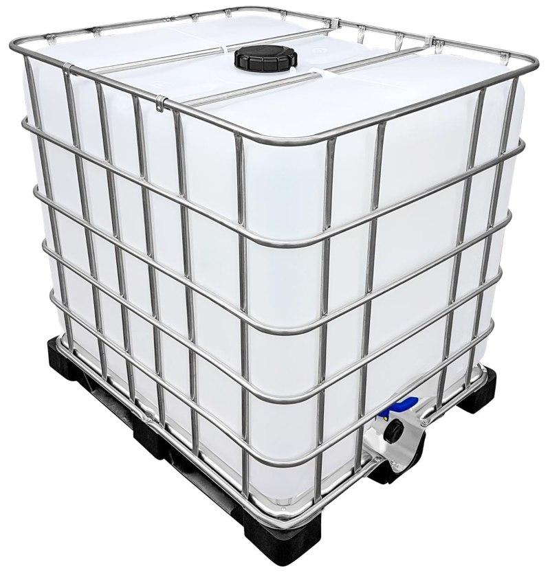 1000l IBC Wassertank Neuwertig/Rebottled auf PE-Palette (FOOD) 