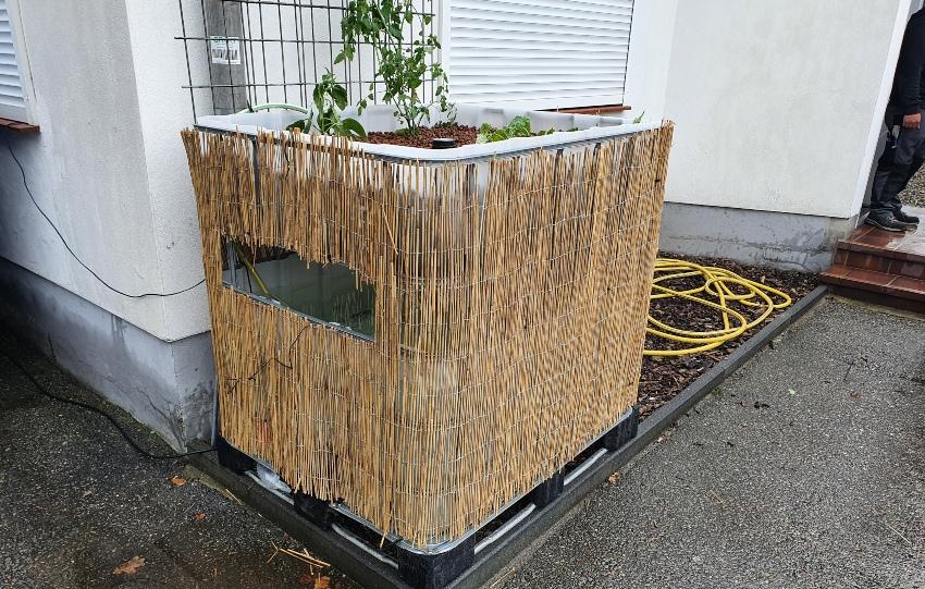 600/200l IBC Hochbeet Urban Farming Speicher SOLO