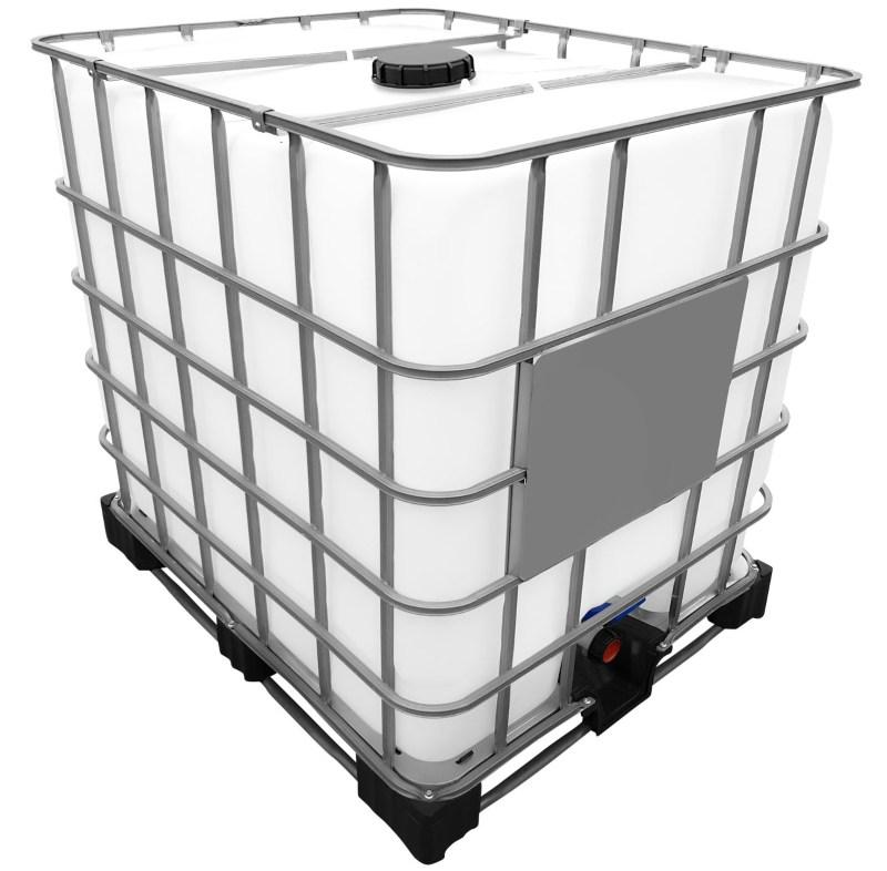 1000l IBC Container Neuwertig/Rebottled auf Stahlpalette (FOOD) 