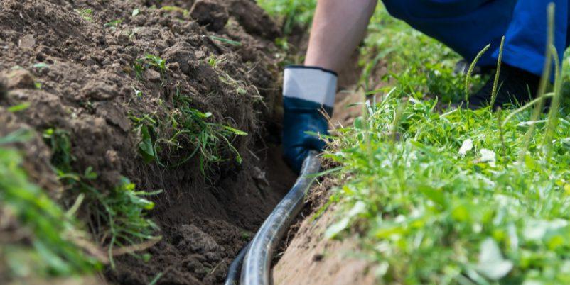 Wasserleitung im Garten verlegen